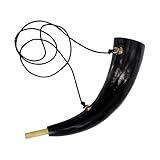 Blowing Horn/Pibole/Medieval/Viking/Call Horn Genuine Ox Bugle Horn Handcrafted Blowing Bugle Horn Medieval Style Blowing Bugle Horn (Viking Blowing Horn)