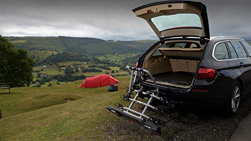 Witter ZX304 Clamp-on Towbar Mounted Bike Rack for 4 Bikes | Maximum load 60 kg | Lightboard for 13-pin sockets