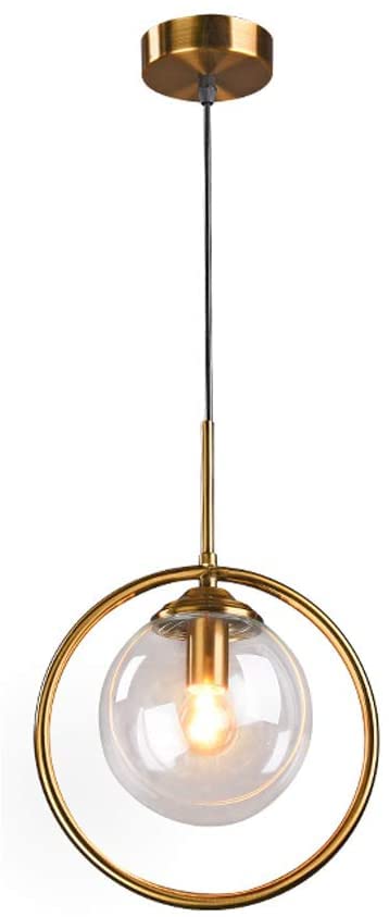Lampe à suspension en verre ambiance rétro nostalgique - 6