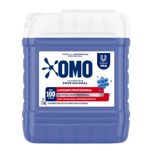 Lava Roupas Líquido Omo Lavanderia Profissional Lavagem Profissional 7l