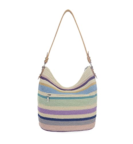 The Sak Sequoia Hobo Bag In Hand-Crochet, Soft & Slouchy Silhouette, Timeless & Elevated Design, Mendocino Stripe #TOP3