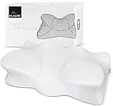Flalivi Cervical Pillow , Memory Foam Pillow, Contour Pillows for Neck and Shoulder Pain, Ergonomic Orthopedic Sleeping Neck Contoured Support Pillow for Side Sleepers, Back and Stomach Sleepers