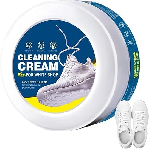 KD ZONE White Shoe Cleaning Cream – 260g Sneaker Stain Remover – Fast & Effective Shoe Whitening for Leather, Sports Shoe... - Review, Price and Buying Guide