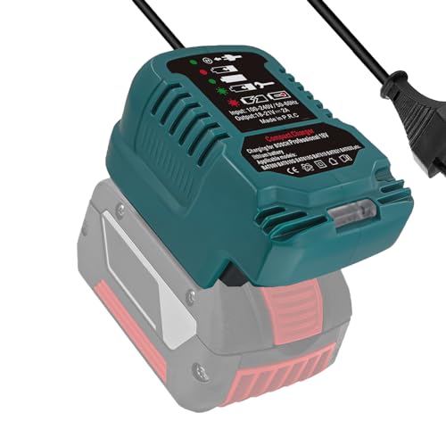 JJXNDO Battery Charger Replacement for Bosch Professional 18V System GBA 18V Portable Mini Compact Charger (Not for 12V Battery)