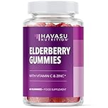 Elderberry Gummies Immune Support Supplements for Adults | Sambucus Black Elderberry Extract Immune Support Gummies | Vitamin C & Zinc Added | Berry Flavor | Vegan, Gluten-Free, Non-GMO | 60 Ct.