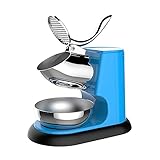 Elektrischer Eiscrusher Kommerzielle Hochfuß-Eismaschine mit Doppelmesser Elektrischer Eiscrusher Edelstahl-Eiscrusher geeignet für Zuhause und Geschäft