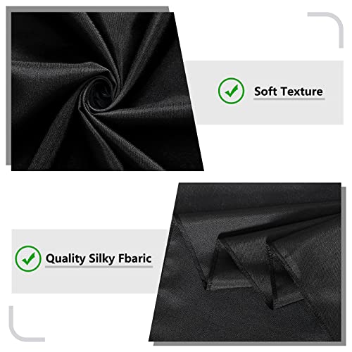 Black Backdrop Curtain for Party, Background Drapes Panels with Rod Pocket, Wrinkle Free Black Photo Curtains Backdrop Drapes Fabric Decoration for Wedding, Birthday Party Decor 5ft x 10ft, 2 Panels by MYSKY HOME - Image 6