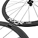 Road Bike Wheelset 700c C/V Brake,40mm Depth Rims, Aluminum Alloy Road Bike Wheels Suitable for 8/9/10/11 Speed Casstte Hubs, Quick Release with Front 2 Rear 4 Sealed Bearing