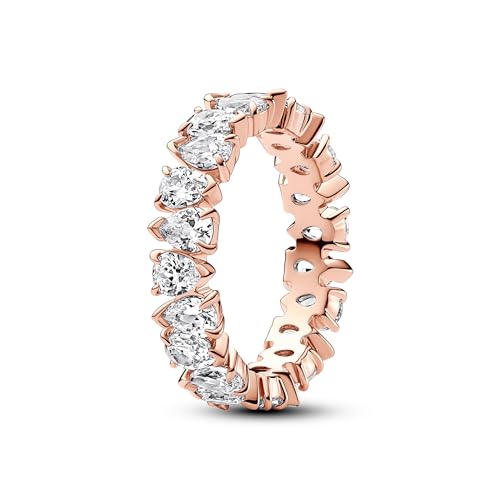 Bague Éternité PANDORA Timeless en or rose 14k et oxydes de zirconium