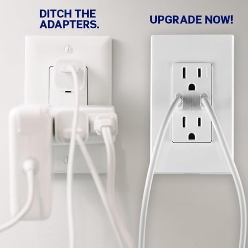 Leviton USB Dual Type-C Receptacle 15 Amp, Tamper-Resistant, T5637-W, White by Leviton - Image 6