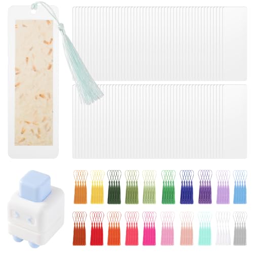 201Pcs DIY Bookmark Making Kit, 12 Mil Bookmark Laminating
