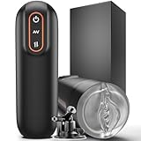 Auto Blow Masterburbatar Rotating Thrusting Vibrate Silent Adult Toy Pocket Puzzy, Strokertate Mens Sleeve Male Self Masterbaters Pussy Pocket Underwear Blow Job Machine Milker for Men (Extra Large)