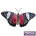 Produktbild Primus groß rot & schwarz Metall Garten Schmetterling Wandkunst für Außen Zäune Schuppen Wände