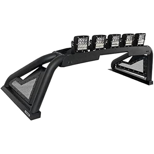 Go Rhino Sport Bar 2.0 w/Power Actuated Retractable Light Mount | Mild Steel, Textured Black | 911600T | Fits 2015-2024 Ford F-150 & Other Full Size Trucks (See Description)
