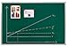 Produktbild Franken KR2503 Kreidetafel X-tra Line (Aluminiumrahmen mit Ablageleiste, 90 x 120 cm) dunkelgrün