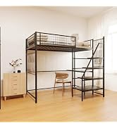 Twin Size Montessori Bed with Fence, Wood for Kids (White)