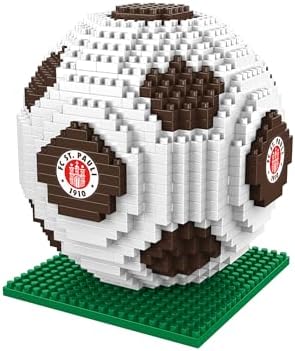 FOCO Offizielles Lizenzprodukt FC St Pauli BRXLZ-Steine 3D-Fußball BAU-Set 12+ yo