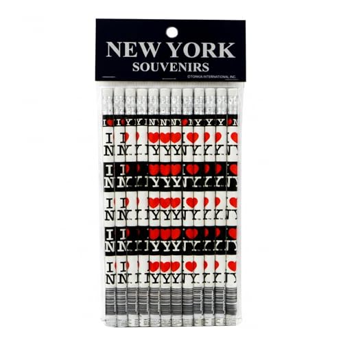 Lápices I Love NY City-Souvenirs Pack de 12 miniatura 1