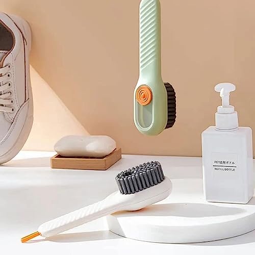 Image of ALOUD CREATIONS Plastic Soap Dispensing Cleaning Brush With Handle | Scrubbing Reusable Washing Shoe Brush For Shoes Clothes Cleaning | Pack Of 1