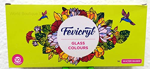 Pidilite Hobby Ideas - Glass Colours - 10 Shades - Kushuworld