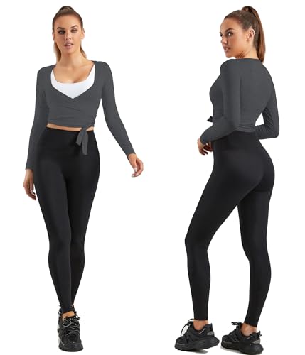 Image of Women Tie Front Shrug Long Sleeve Bolero Cardigan Lightweight Casual Tops