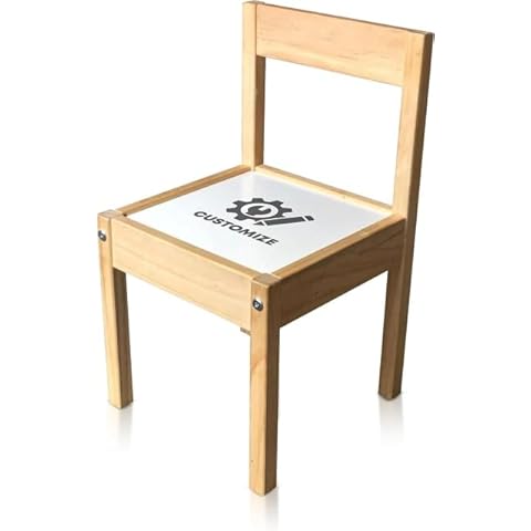 MakeThisMine Personalised Kids Chair with Name Cover