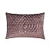 The HomeCentric Dekoracyjny Purpurowy Poszewka, 30x60 cm Aksamit Poszewka na poduszkę, Poszewka na poduszkę zPikowana, Geometryczny Poszewka na poduszkę - Velvet Tunes