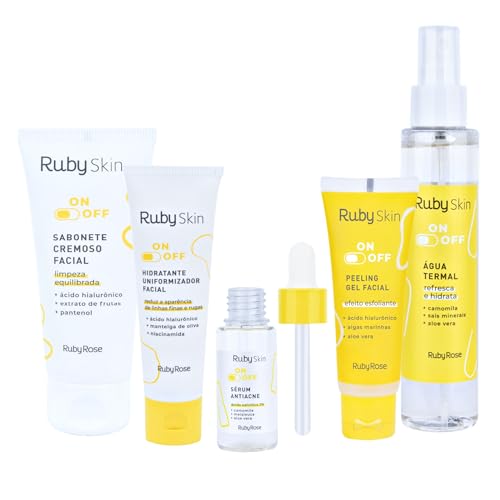 Kit On Off Ruby Rose Ruby Skin Cuidado facial Skincare Antiacne