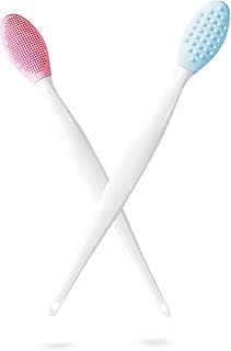 Gleva Silicone Skincare Exfoliator - Deep Cleaning Blackhead Remover, Facial Cleansing &amp; Face Scrubber Brush, Double-sided...