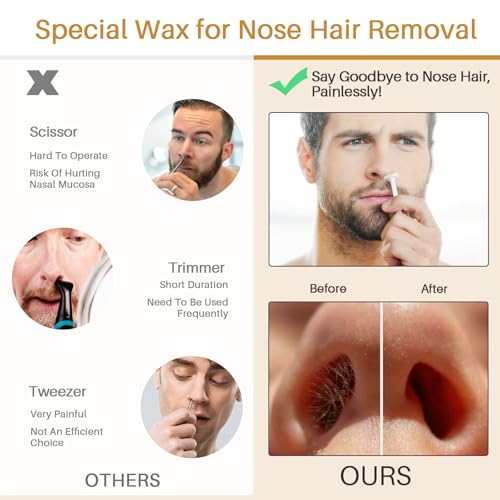 BLITZWAX 1.3lb Hard Wax Bead Kit for Men and Women Hair Removal, Cream Scent Wax Beans for Nose, Sensitive Skin, Brazilian, Body, Face, Waxing Pearls Bulk with 50pcs Sticks for Beginners and Home Use - Image 4