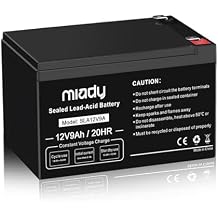 Miady 12V 9Ah Rechargeable Sealed Lead Acid Battery 9a-1 Pack