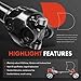 A-Premium Front Drive Shaft Prop Shaft Driveshaft Assembly Compatible with Jeep Wrangler TJ 1998 1999 2000 2001 2002, [L6 4.0L, 4WD Manual Transmission Sport Utility], Replace# 52098377AD, 52098377AB