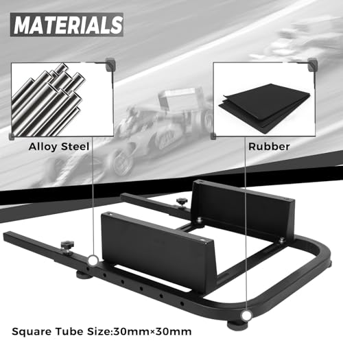 Hottoby Rear Seat Stand Racing Wheel Frame Parts/Accessories Mounting Seat Installable Most Chair Stand Simulator Cockpit Wheel and Pedals Not Included