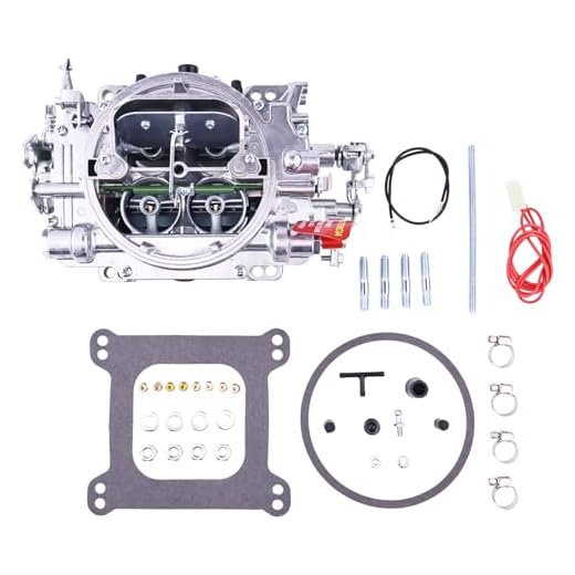 Holdia 4 Barrel 1407 Carburetor Compatible with Edelbrock Performer Series 750 CFM Manual Choke Square Bore Air Valve Secondary
