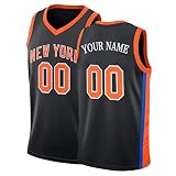 Custom Basketball Jersey with Your Name and Number, 2022/23 Personalized Unisex Jersey Black