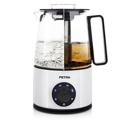Petra Electric 58.236007.01.001 - Hervidor de agua y maquina de té, tecnología de inducción, 1700 W, color blanco