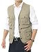 APTRO Men's 100% Cotton Outdoor Multi Pocket Vest Khaki US XL (ASIN TAG 4XL)