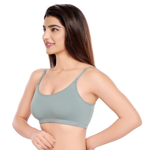 Image of juliet Women's Non Padded Non Wired Cotton Sports Bra JS 90-5 Grey 2XL