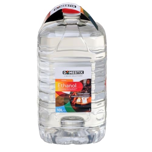 DOMESTIX Zibro Bio Ethanol Etanolo Combustibile Liquido per Stufe 10 LT Bioethanolo Bioetanolo