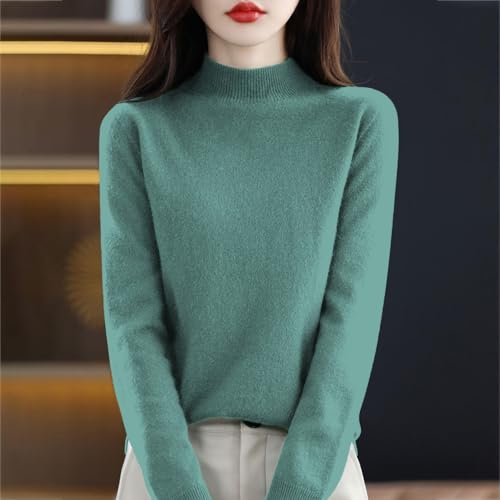Womens Cashmere Sweaters Soft Half Turtleneck Long Sleeve Wool Sweater Tops Solid Lightweight Knit Pullover Tops3