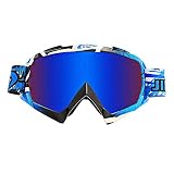 JIEPOLLY Motocross Goggles, Anti-Scratch Lenses, Bicycle Snowboard Climbing Teens (L04)