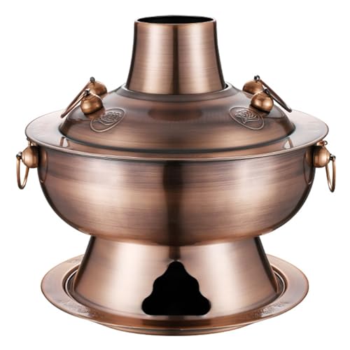 Olla caliente de cobre chino y fondue de carnes a carbón 2
