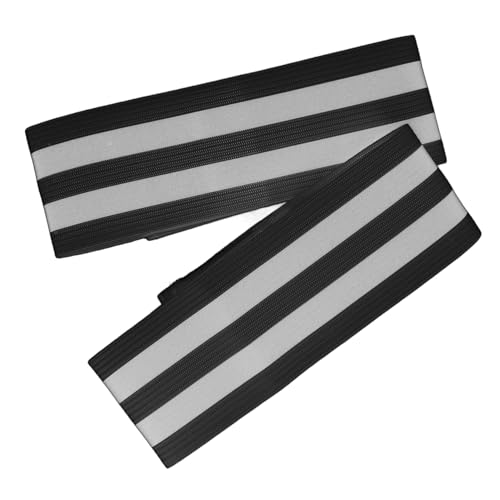 JOINPAYA 1 Pair Reflective Bands for Night Cycling Lightweight Safety Gear for Runners and Bikers High Visibility Reflector Straps for Arm Ankle and Leg for Enhanced Safety