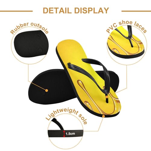 STAYTOP Delicious Yellow Cheese Flip Flops Sandals of Men's & Women's,Sandals Beach Slippers Shower Slides2