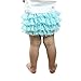 Wennikids Ruffled Lace Baby Diaper Bloomer Covers for 0-24M Medium White