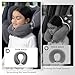 urnexttour Car Pillow for Big Kids Travel Neck Pillows, Memory Foam Neck Support Travelling Pillow with Washable Cotton Pillowcases and Storage Bag, for Airplane, Train, Flight and Home Use Grey