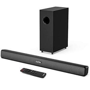 Saiyin Sound Bar for TV with Subwoofer Deep Bass Soundbar 2.1 CH Home Audio Surround Sound Speaker System with Wireless…