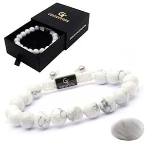 GT collection Bracelet for Men, Adjustable Beaded Bracelet