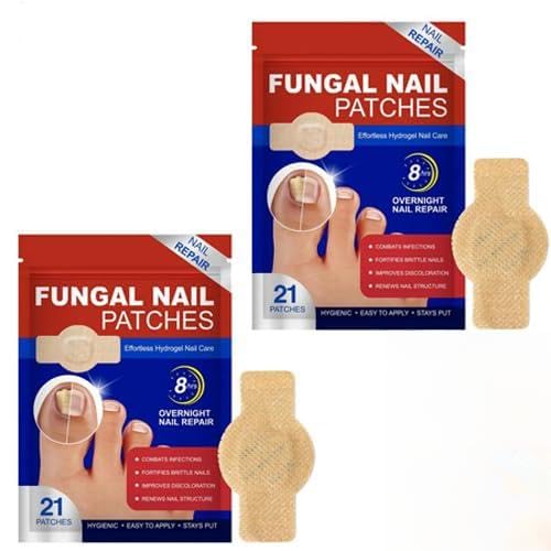 42 parches para en las uñas, parches para uñas de los pies, parches para el tratamiento de en gel para uñas de los pies, cuidado de uñas para un aspecto saludable