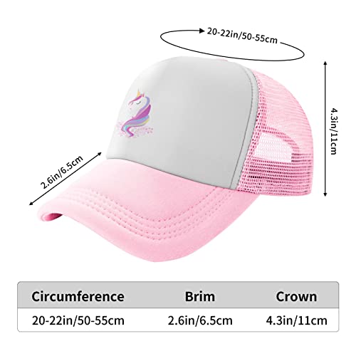 Unicorn Toddler Hat Cute Baseball Cap For Girls Mesh Hats For Kids Ages 3-10 #TOP4